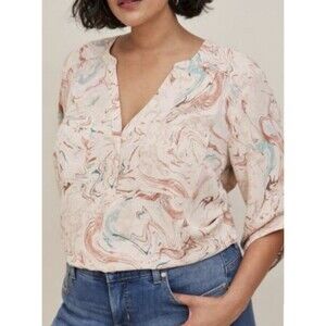 Torrid Harper Pullover 3/4 Sleeve Blouse Size 2 (2X)